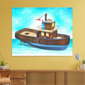 Tug-Boot Leinwanddruck (Insitu (Wohnzimmer))