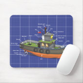 Tug-Boot Mousepad (Mit Mouse)