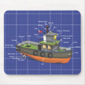 Tug-Boot Mousepad (Vorne)