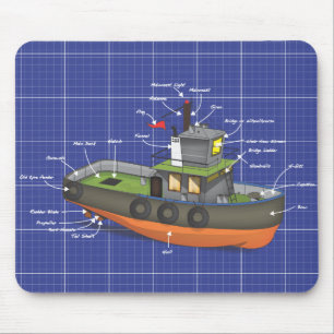 Tug-Boot Mousepad