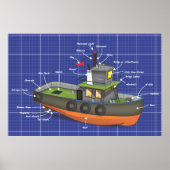 Tug-Boot Poster (Vorne)