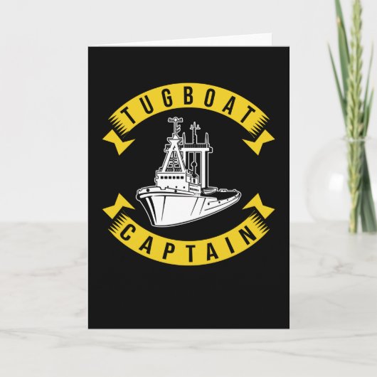Tug-Bootskapitän Karte (Vorderseite)