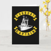 Tug-Bootskapitän Karte (Gelbe Blume)