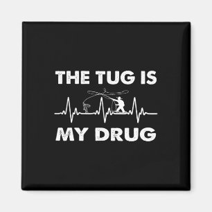 Tug ist mein Droge - Funny Fishing Fisherman Magnet