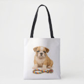 Tug Leben - Bulldog Pup mit Attitude Tasche (Vorderseite)