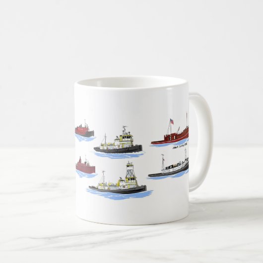 Tug Olive L. Moore Kaffeetasse (VorderseiteRechts)