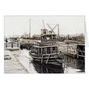 Tug und Barges 1915