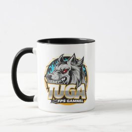 TUGA Wolf Gaming Logo Esports Style Tasse