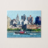 Tugboat Against Manhattan Skyline Puzzle (Horizontal)
