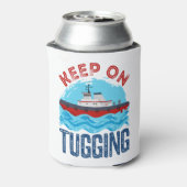 Tugboat Behielt auf Umarmung Dosenkühler (Kanne Rückseite)