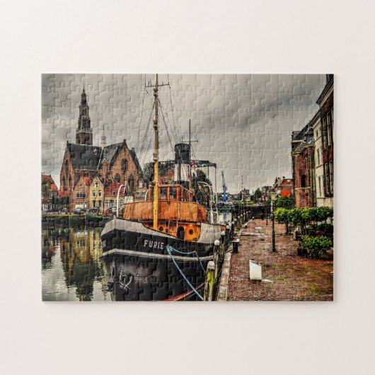Tugboat Boot Maassluis Holland. Puzzle (Horizontal)