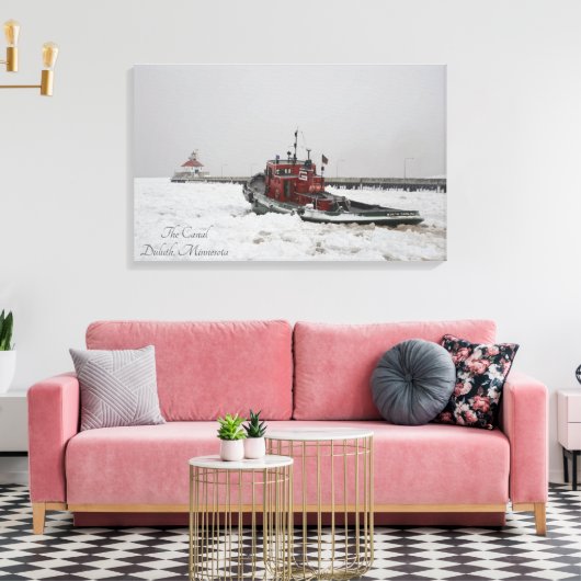 Tugboat Duluth Minnesota Canal Leinwanddruck (Insitu (Wohnzimmer))