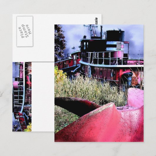 Tugboat Graveyard Postkarte (Vorne/Hinten)