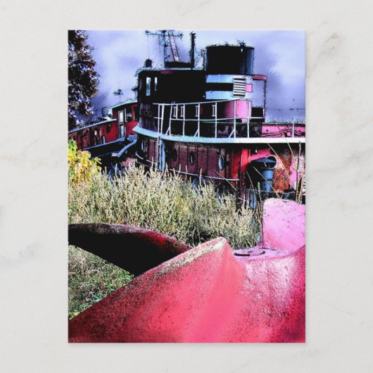 Tugboat Graveyard Postkarte (Vorderseite)