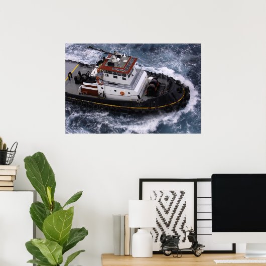 Tugboat in der Karibik Poster (Heimbüro)
