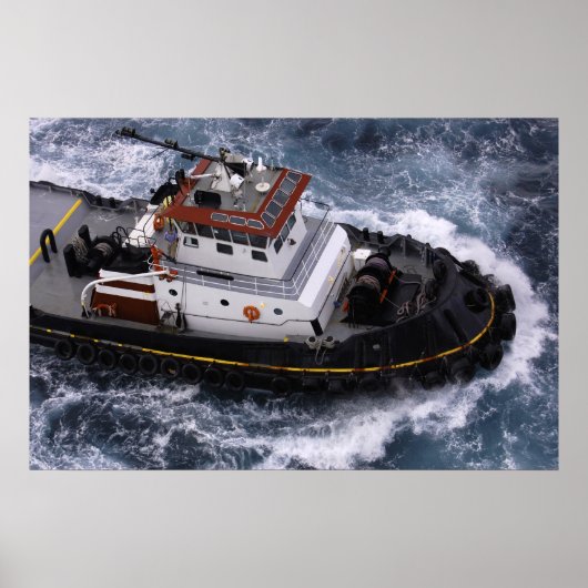 Tugboat in der Karibik Poster (Vorne)