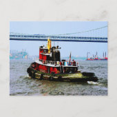 Tugboat in Penn's Land Philadelphia, PA Postkarte (Vorderseite)
