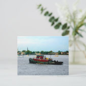 Tugboat Norfolk VA Postkarte (Stehend Vorderseite)