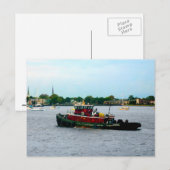 Tugboat Norfolk VA Postkarte (Vorne/Hinten)