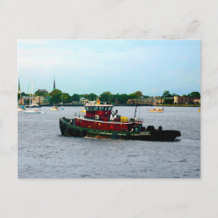 Tugboat Norfolk VA Postkarte