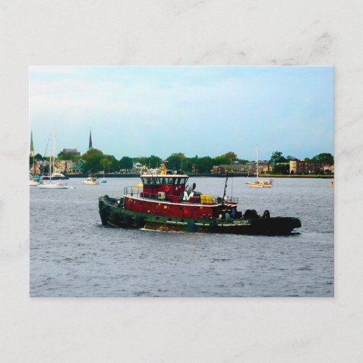 Tugboat Norfolk VA Postkarte (Vorderseite)