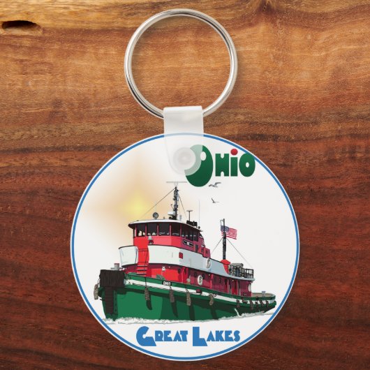 Tugboat Ohio Schlüsselanhänger (Vorderseite)