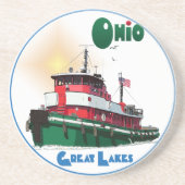 Tugboat Ohio Untersetzer (Vorne)