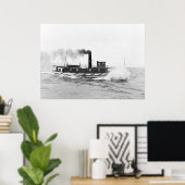 Tugboat William Sprague, Ende des 19. Jahrhunderts Poster (Heimbüro)