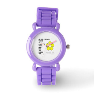 Tugend und Güte erstreben Sprüche 22:21 Armbanduhr