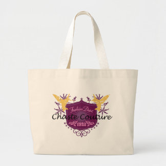Tugendhaftes Couture-Schild Jumbo Stoffbeutel