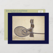 Tughra von Suleiman Postkarte (Vorne/Hinten)