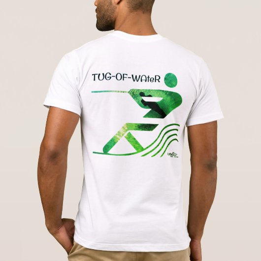 Tugofwater com T - Shirt Logo von lobodorio (Rückseite)