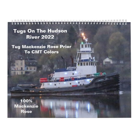 Tugs am Hudson River Mackenzie Rose Calendar Kalender (Titelbild)