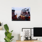 Tugs im Hafen Poster (Heimbüro)