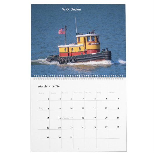 Tugs on the Hudson River Running Light 2024 Kalender (Mär 2026)