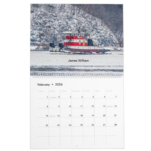 Tugs on the Hudson River Running Light 2024 Kalender (Feb 2026)