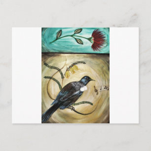 Tui and Flowers Postkarte