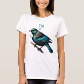 Tui - heimischer Vogel Neuseelands T-Shirt (Vorderseite)
