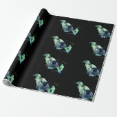 Tui & Kowhai Blume Paua Seashell Inlay Geschenkpapier (Ungerollt)