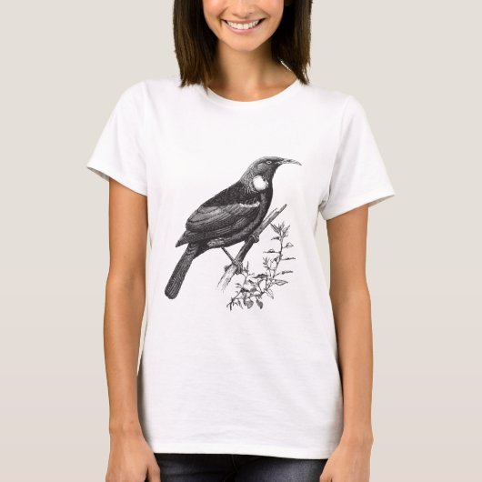 Tui New Zealand Bird T - Shirt (Vorderseite)