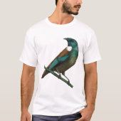 Tui New Zealands Bird T-Shirt (Vorderseite)