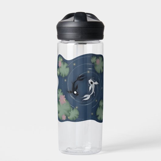 Tui und La, Push and Pull, Ocean and Moon Trinkflasche (Vorderseite)