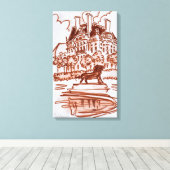 Tuileries Garden by Louvre | Paris, Frankreich Leinwanddruck (Insitu (Holzboden))