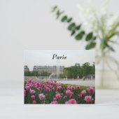 Tuileries Garden in Blüte Postkarte (Stehend Vorderseite)