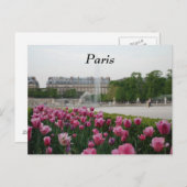 Tuileries Garden in Blüte Postkarte (Vorne/Hinten)