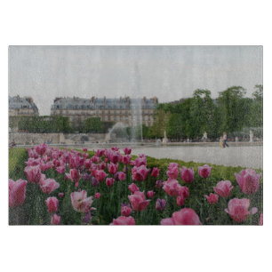 Tuileries Garden in Blüte Schneidebrett