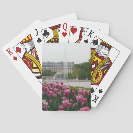 Tuileries Garden in Blüte Spielkarten (Rückseite)