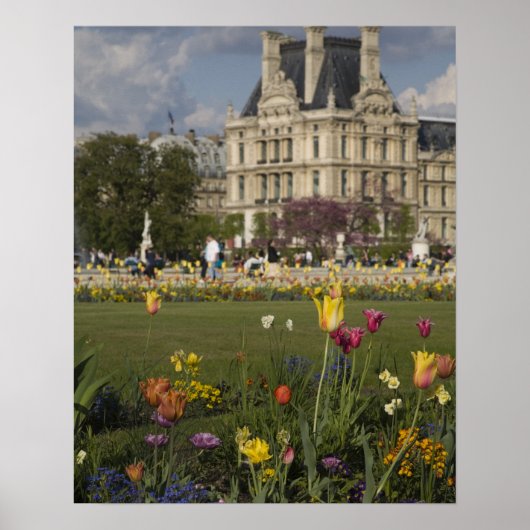 Tuileries Garden, Louvre, Paris, Frankreich Poster (Vorne)