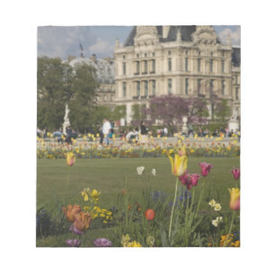 Tuileries-Garten, Louvre, Paris, Frankreich Notizblock