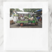 Tuk-Tuk Bangkok Thailand voll bis zum Rand Rechteckiger Aufkleber (Tasche)